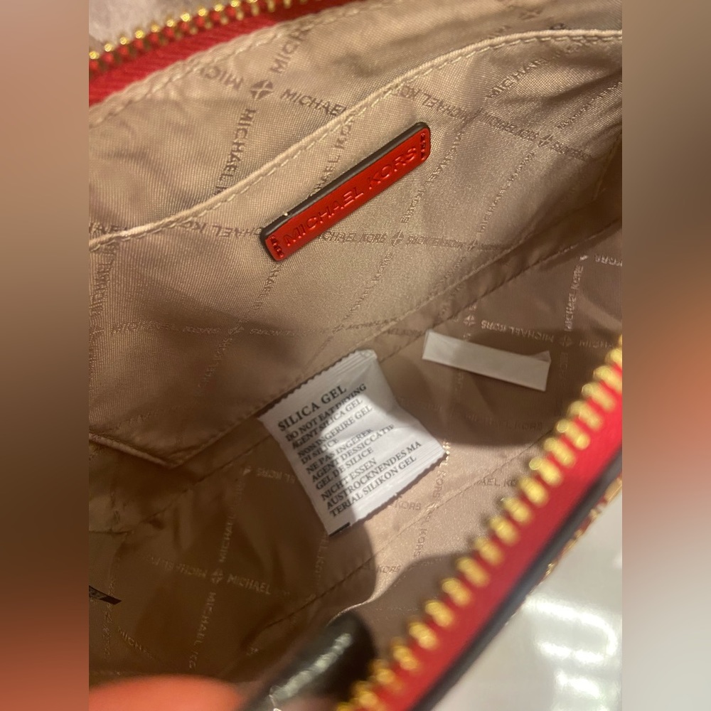 Michael Kors Bright Red Tech Crossbody - Picture 5 of 6